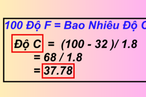 Cách tính độ f sang độ c đơn giản, nhanh chóng 