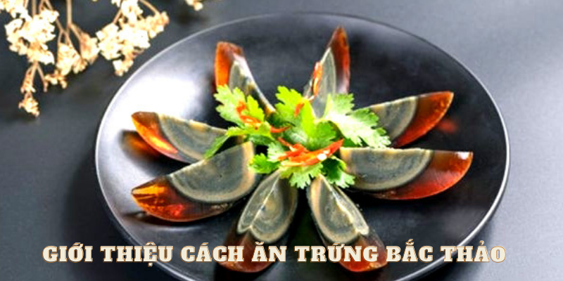 cách ăn trứng bắc thảo